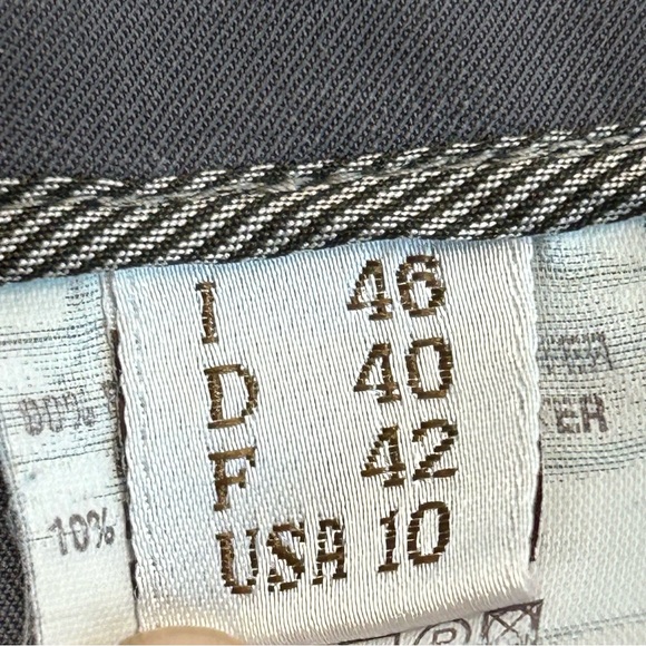 Brunello Cucinelli gray flat front ankle length slim fit dress pants side zip 10 - Picture 10 of 13